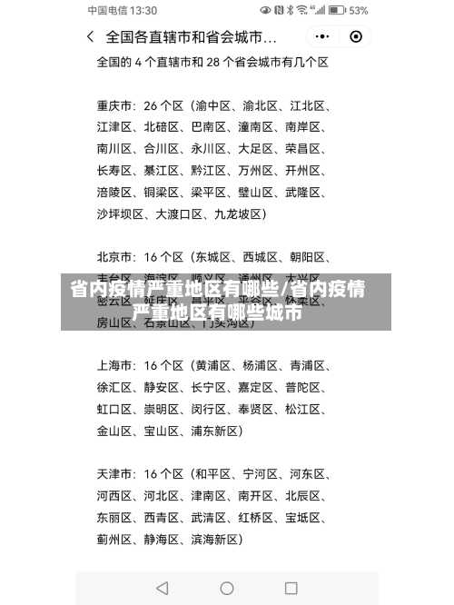 省内疫情严重地区有哪些/省内疫情严重地区有哪些城市-第3张图片