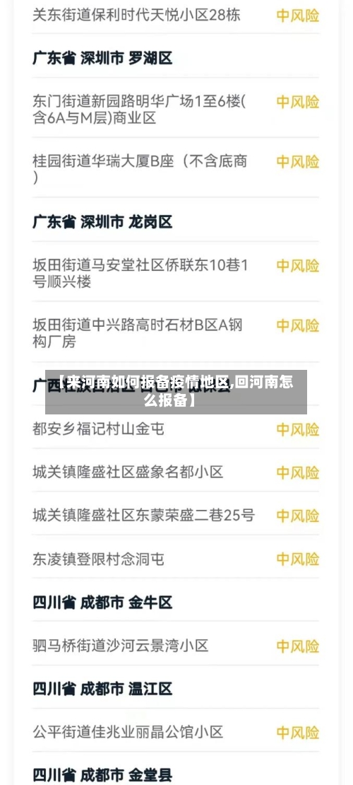 【来河南如何报备疫情地区,回河南怎么报备】